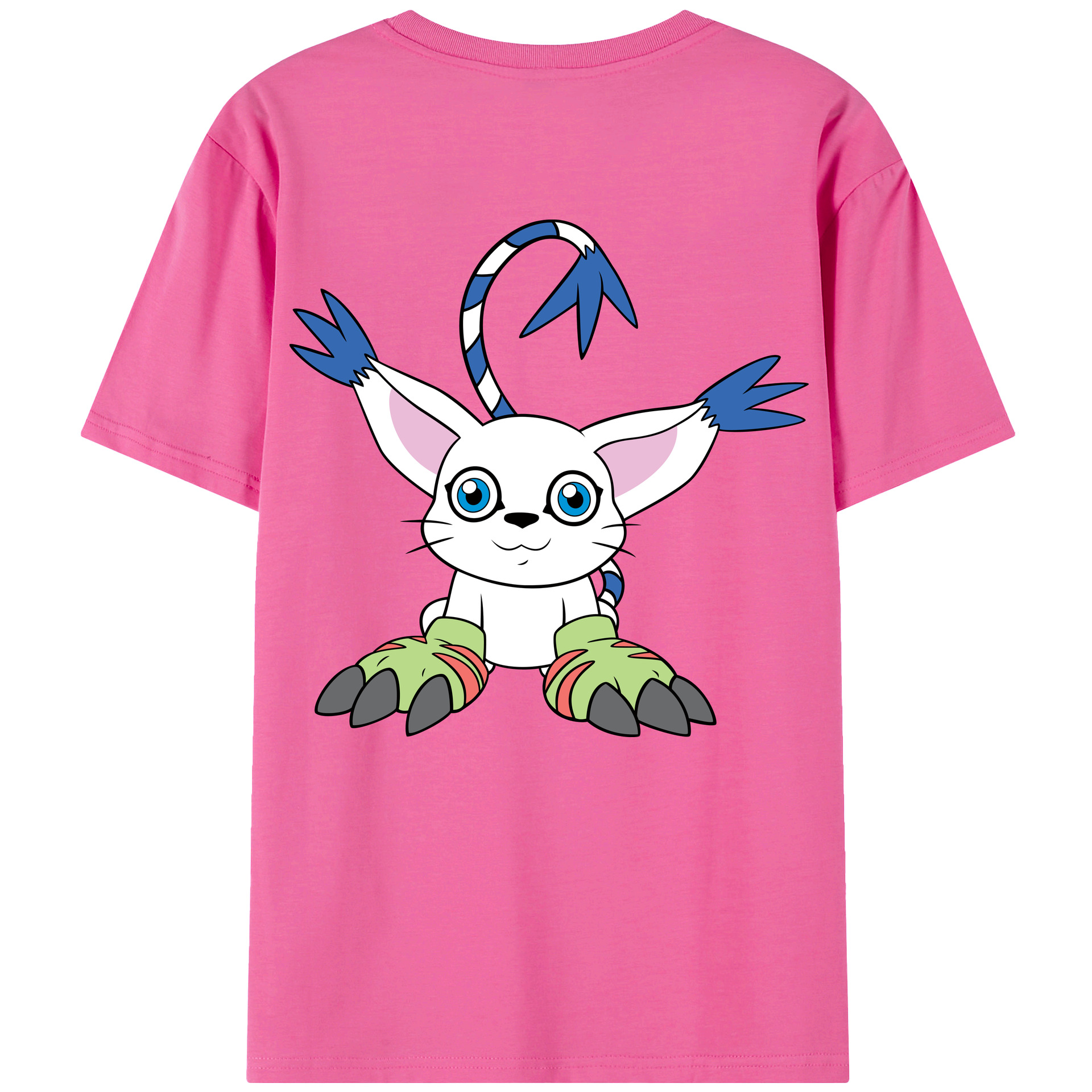 （画像用） Digimon デジタルモンスター/デジモン レディース半袖Tシャツ(バックプリント)